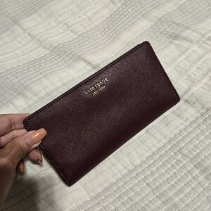 Kate Spade Maroon Leather Wallet